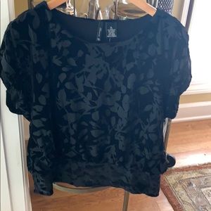 Black velvet New Direction top